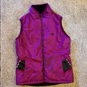 Maroon reversible vest. Very warm